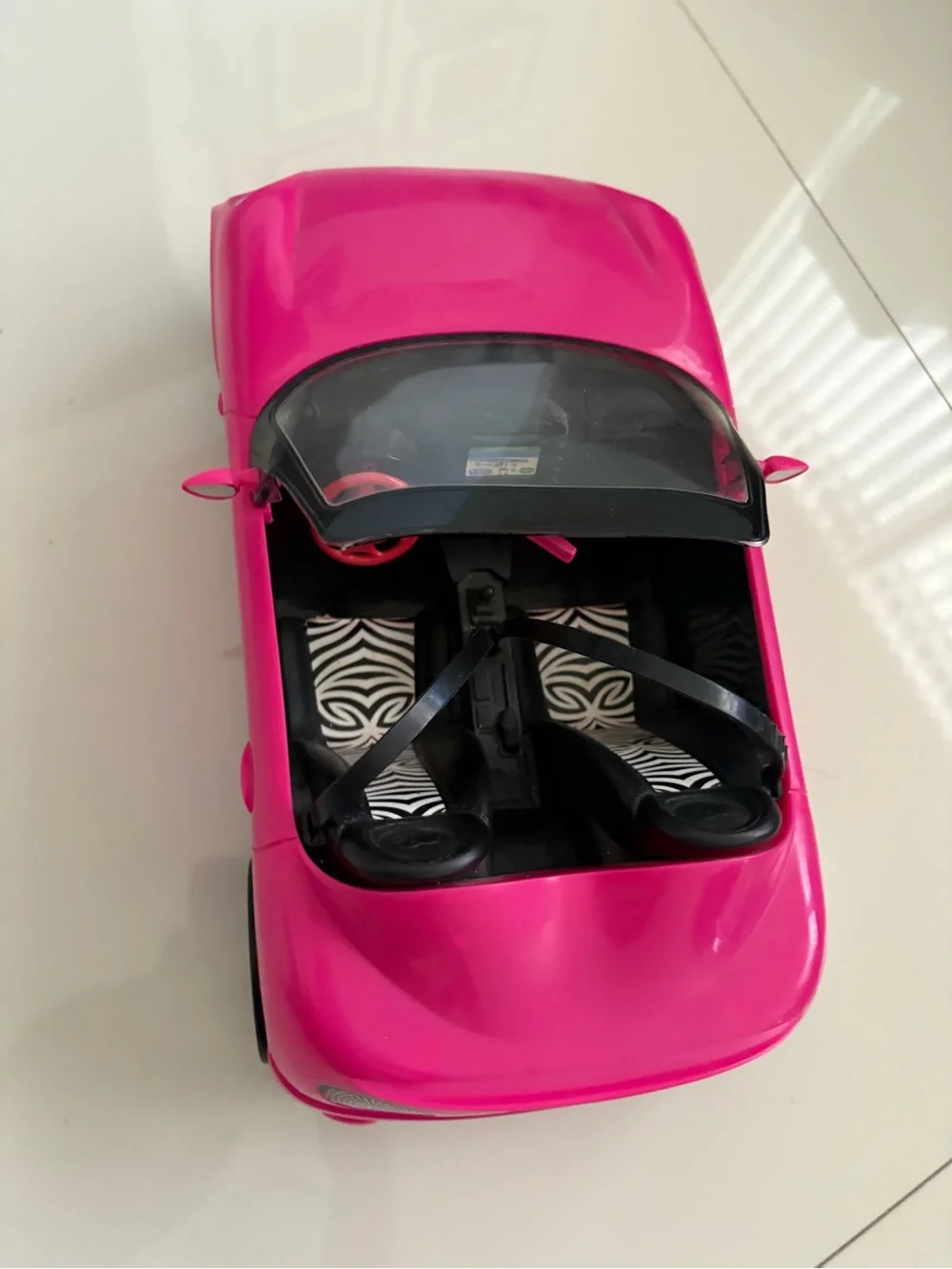 BARBIE Pink Convertible Toy Car Early 2000s